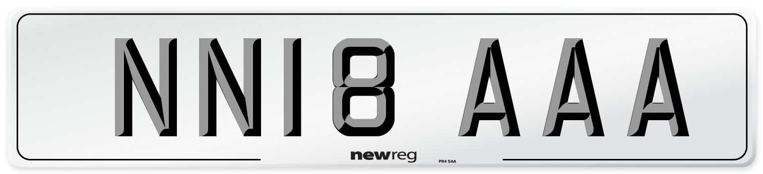 NN18 AAA Number Plate from New Reg